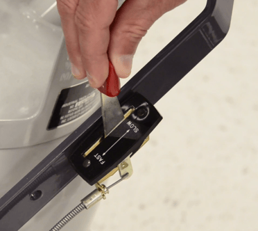 Optima XR throttle starting position